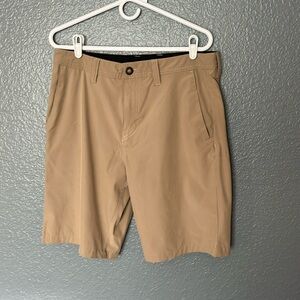 Volcom beige khaki stretch chino tech short size 32